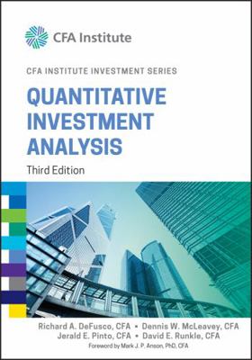 Quantitative Investment Analysis 111910422X Book Cover
