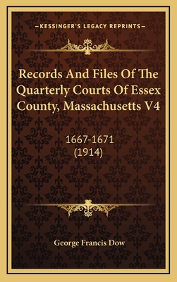 Records And Files Of The Quarterly Courts Of Es... 1165060884 Book Cover