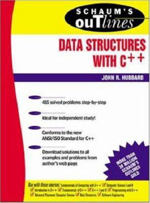 Data Structures with C++ (Schaum's Outlines) 0071183582 Book Cover