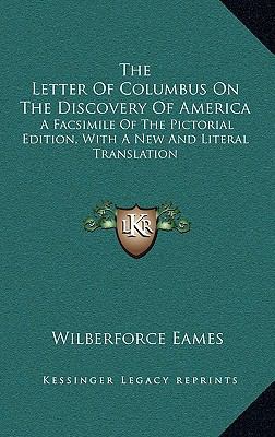 The Letter Of Columbus On The Discovery Of Amer... 116908415X Book Cover