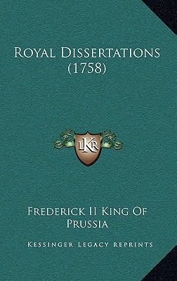 Royal Dissertations (1758) 1169068030 Book Cover