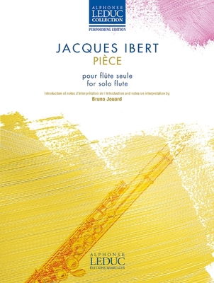 Ibert: Piece for Solo Flute B0DH7S3GDP Book Cover