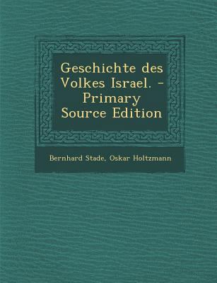 Geschichte Des Volkes Israel. - Primary Source ... [German] 1293918105 Book Cover