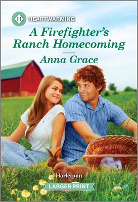 A Firefighter's Ranch Homecoming: A Clean and U... [Large Print] 1335460365 Book Cover