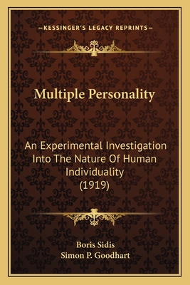 Multiple Personality: An Experimental Investiga... 1164076264 Book Cover