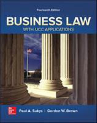 Business Law 0077733738 Book Cover