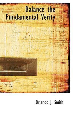 Balance the Fundamental Verity 0559609191 Book Cover