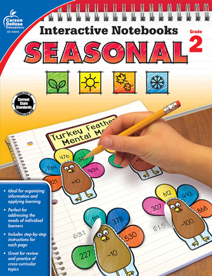 Interactive Notebooks Seasonal, Grade 2 1483850269 Book Cover