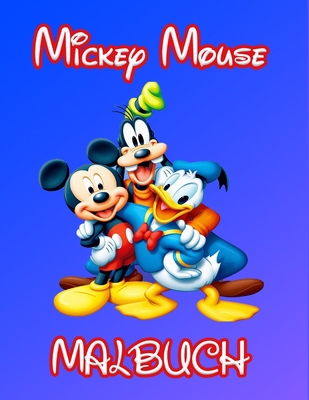 Mickey Mouse Malbuch: 50 exklusive Illustrationen für Kinder (German Edition) B08KFYJGCF Book Cover