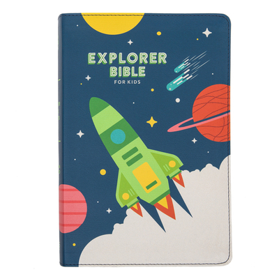 CSB Explorer Bible for Kids, Blast Off Leathert... 1087765633 Book Cover