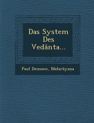 Das System Des Vedânta... [German] 1249924197 Book Cover