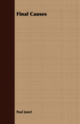 Final causes B00085G5JC Book Cover