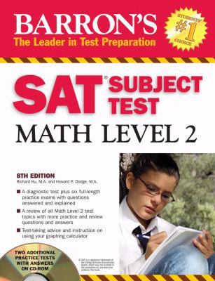 Barron's SAT Subject Test Math Level 2 with CD-ROM 0764193457 Book Cover