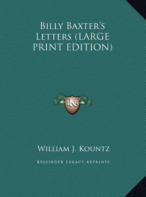 Billy Baxter's Letters [Large Print] 1169864082 Book Cover