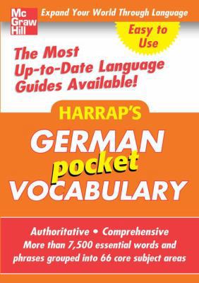 Harrap's Pocket German Vocabulary (Harrap's lan... 0071636226 Book Cover