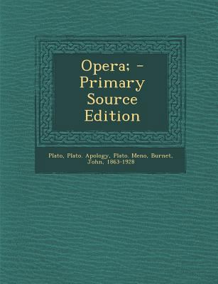 Opera; - Primary Source Edition [Greek, Ancient (to 1453)] 1295469081 Book Cover