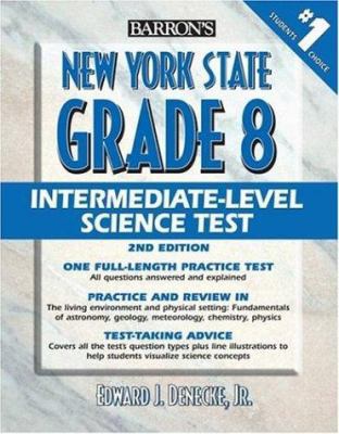 Barron's New York State Grade 8 Intermediate-Le... 0764134337 Book Cover