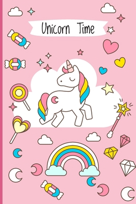 Unicorn Time: Black Paper Notebook 1693941228 Book Cover