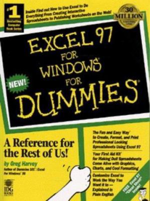 Excel 97 For Windows For Dummies 076450049X Book Cover