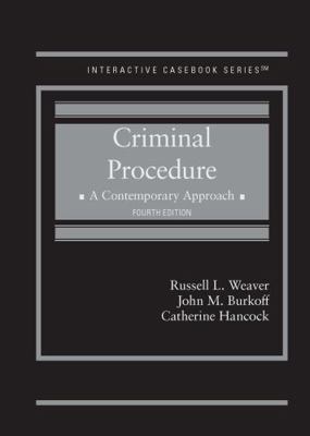 Criminal Procedure, A Contemporary Approach (In... 1685614604 Book Cover