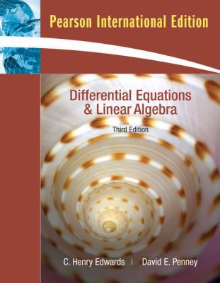 Differential Equations and Linear Algebra 0138141029 Book Cover