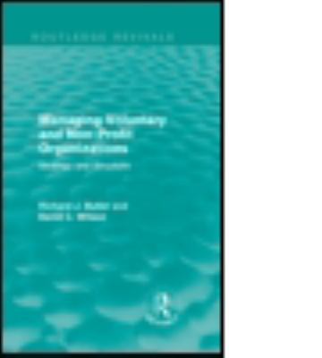 Managing Voluntary and Non-Profit Organizations... 1138842826 Book Cover