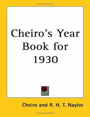 Cheiro's Year Book for 1930 1417977612 Book Cover
