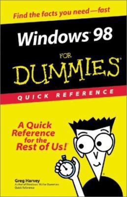 Windows 98 for Dummies: Quick Reference B0092JLSFG Book Cover