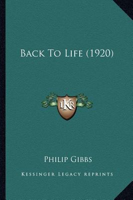 Back To Life (1920) 1165343134 Book Cover