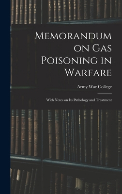 Memorandum on Gas Poisoning in Warfare: With No... 101827717X Book Cover