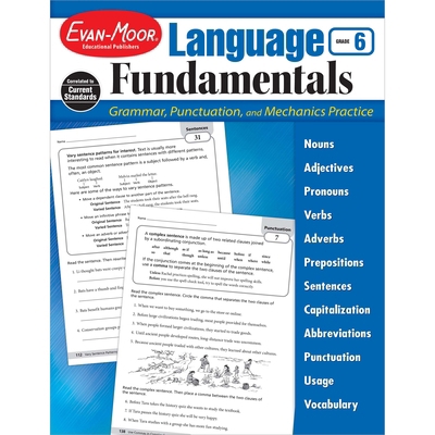 Language Fundamentals, Grade 6 1629382221 Book Cover