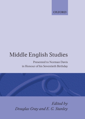 Middle English Studies: Presented to Norman Dav... 0198111835 Book Cover