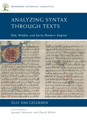 Analyzing Syntax Through Texts: Old, Middle, an... 1474420389 Book Cover