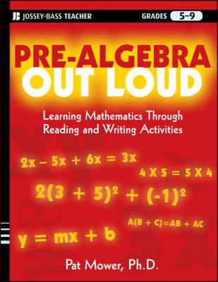 Pre-Algebra Out Loud 0470539496 Book Cover