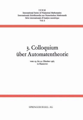 3. Colloquium Über Automatentheorie [German] 3034858809 Book Cover