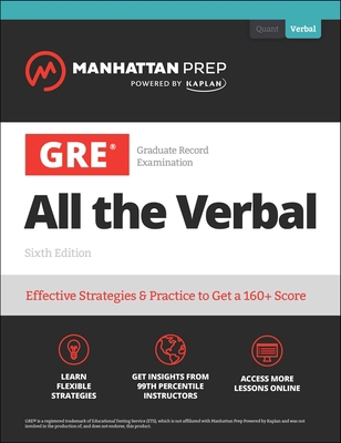 GRE All the Verbal: Effective Strategies & Prac... 1506281826 Book Cover