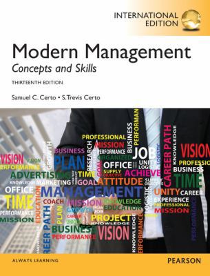 Modern Management: Concepts and Skills 1292000090 Book Cover