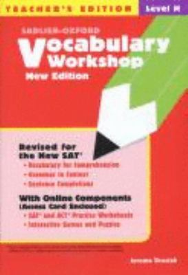 Vocabulary Workshop: Level H Teacher's Edition ... B0107251EU Book Cover