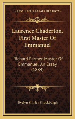 Laurence Chaderton, First Master Of Emmanuel: R... 1168891183 Book Cover