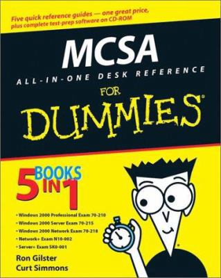 MCSA All-In-One Desk Reference For Dummies 076451671X Book Cover