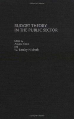 Budget Theory in the Public Sector 1567202810 Book Cover