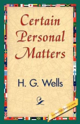 Certain Personal Matters 1421839598 Book Cover