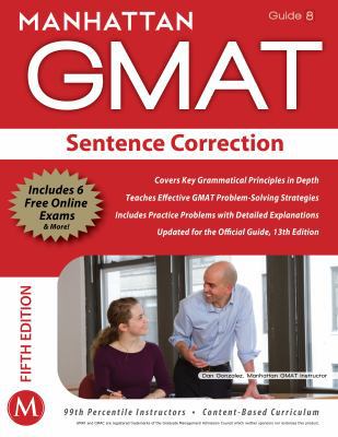 Manhattan GMAT Sentence Correction 1935707671 Book Cover