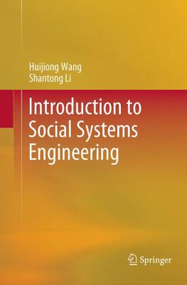 Introduction to Social Systems Engineering 9811339082 Book Cover