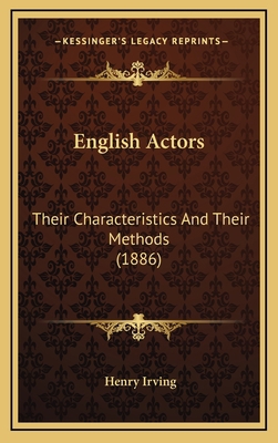 English Actors: Their Characteristics And Their... 1168832810 Book Cover