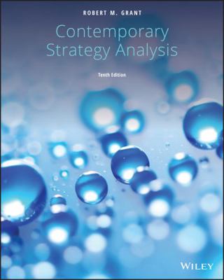 Contemporary Strategy Analysis 1119495725 Book Cover