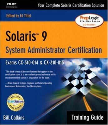 Solaris 9 System Administrator: Training Guide ... 0789729229 Book Cover