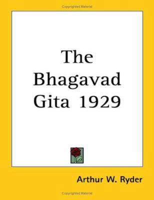 The Bhagavad Gita 1929 1417982195 Book Cover