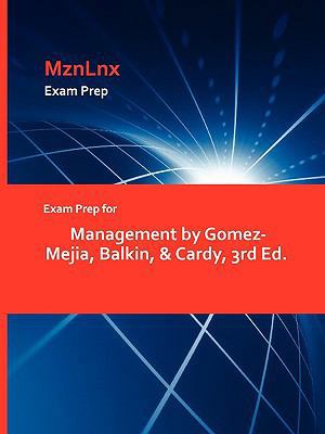 Exam Prep for Management by Gomez-Mejia, Balkin... 1428871195 Book Cover