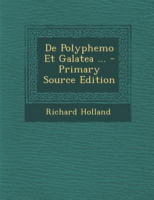 de Polyphemo Et Galatea ... [Latin] 1289710910 Book Cover